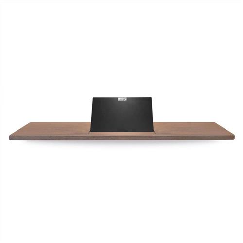 Looox Wood collection bath shelf 88cm met houder zwart mat eiken zwart mat