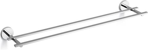 Clou Flat handdoekrek 60cm dubbel Chroom
