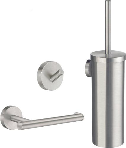 Smedbo Smart Pack Accessoires Set Home Geborsteld Nikkel