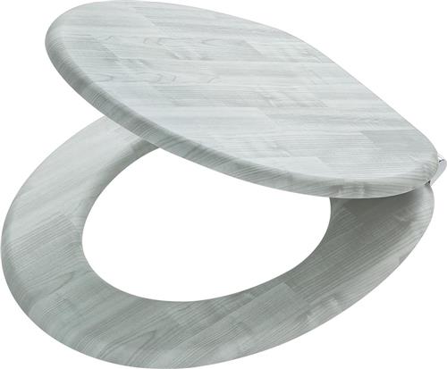 Tiger Titan - WC bril - Toiletbril met deksel - Soft Close - MDF - Grijs