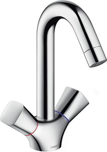 hansgrohe Logis E wastafelmengkraan 150 - draaibare uitloop - chroom