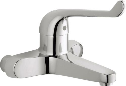 GROHE Euro Veiligheids-Wandmengkraan - Inbouw wastafelkraan - 15 cm hartafstand - zonder koppelingen