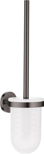 GROHE Essentials Toiletborstelset (wandmodel) - Hard graphite (zwart)
