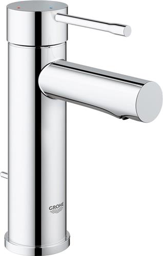 GROHE Essence New Wastafelkraan - lage uitloop - met trekwaste - chroom - Waterbesparend