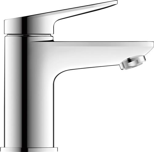 Duravit Wave Wastafelmengkraan - s-size - eengreeps - zonder waste - voorsprong 9.5cm - chroom hoogglans