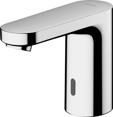 Hansgrohe Vernis wastafelkraan elektronisch 6V koud water chroom