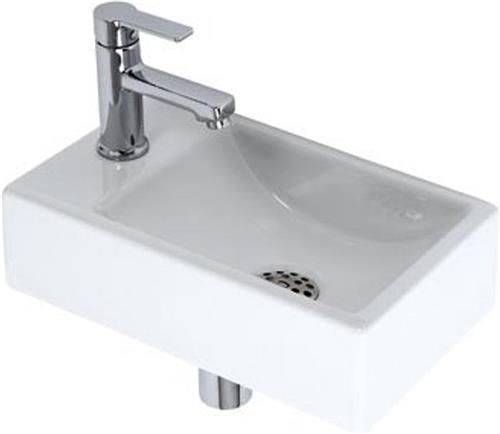 Plieger Houston Fonteinset  Fonteinset Toilet  Fonteinset Links  Keramiek  Incl. kraan & Sifon - Wit