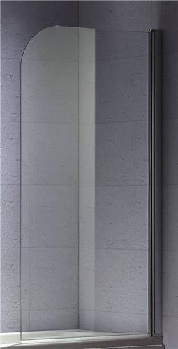 Royal Plaza Konya badwand - 75x140cm - met clean coating - chroom profiel - helder glas