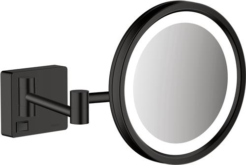 hansgrohe AddStoris scheerspiegel LED Licht mat zwart