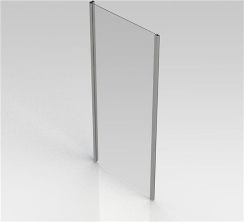 GO by Van Marcke Belo vaste wand 90x190cm 6mm easy clean glas profielen aluminium verchroomd regelbaar 86.5-89cm