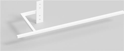 Vasco handdoekbeugel long tbv alu radiatoren wit structuur