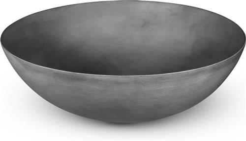 Looox Ceramic raw waskom - 40cm - rond - dark grey