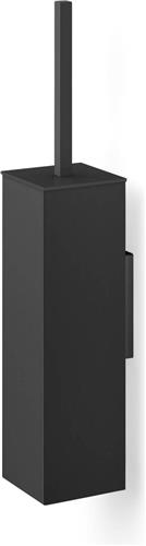 Carvo Toiletborstel Vierkant Wand | Zwart | Metaal