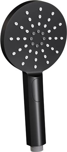 Brauer Black Edition 3 standen handdouche rond - mat zwart