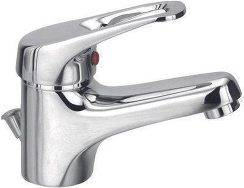 Go by Van Marcke Flow eengreepsmengkraan wastafel met automatische afloop keramische schijven inclusief flexibele slangen en bevestigingsset