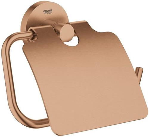 GROHE Essentials Toiletrolhouder - met deksel - sunset gold (mat brons) - 40367DL1
