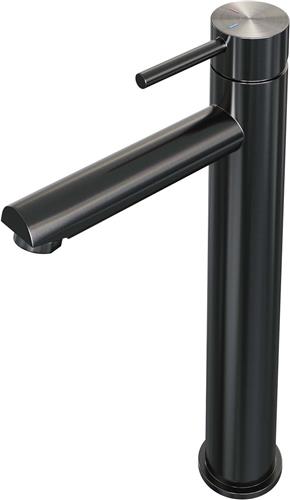 Brauer Gunmetal Edition Wastafelmengkraan opbouw - hoog - model a - PVD - geborsteld gunmetal