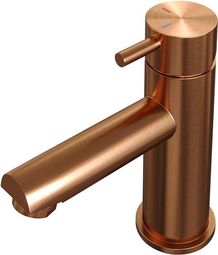 Brauer Copper Edition Wastafelmengkraan opbouw - laag - model b - PVD - geborsteld koper
