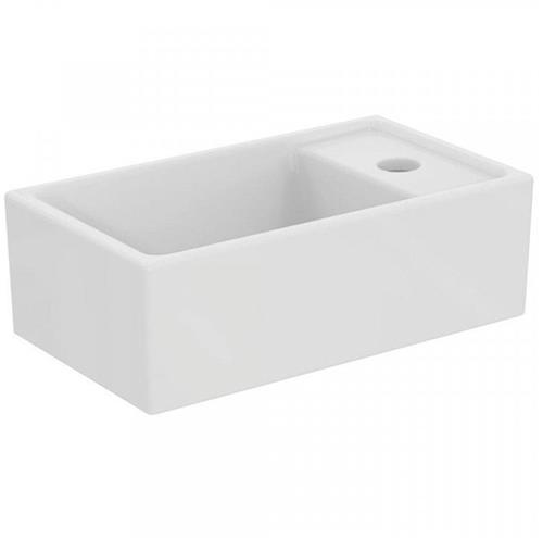 Ideal Standard Tempo fontein 37x21cm kraangat rechts zonder overloop keramiek wit
