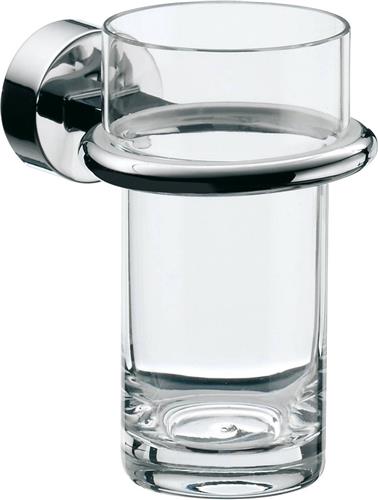 Emco Rondo 2 glashouder met glas chroom