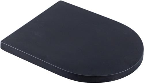 Saniclass Universo closetzitting - softclose - quickrelease - duroplast - 46x36cm - 35mm - mat zwart