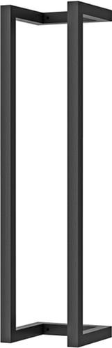 Fortifura Calvi Handdoekrek - 60x12.5x12.5cm - Geborsteld Gunmetal PVD