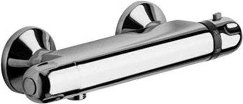 Plieger Luzon - douchekraan thermostatisch - met s-koppelingen - HOH=15cm - chroom
