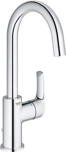 GROHE Eurosmart waterbesparende wastafelkraan l-size met ketting chroom