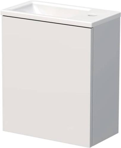 Beaux Marseille fonteinmeubel met fontein en deur rechts 40cm mat wit
