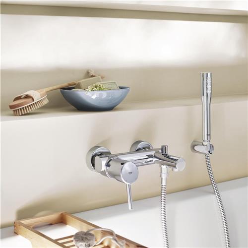 GROHE Concetto Badkraan - met handdouche - 15cm - chroom - 32212001
