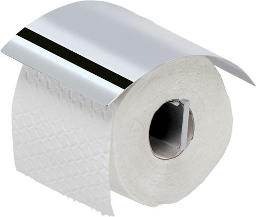 Geesa Modern Art Toiletrolhouder met klep - Chroom