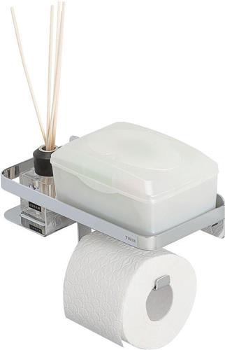 Tiger Caddy - Wc rolhouder met planchet 24 cm - Chroom