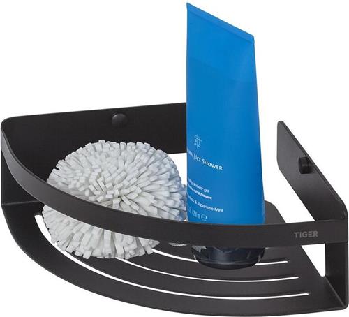 Tiger Caddy - Doucherek - Douchemand hoek 18,4 cm - Zwart