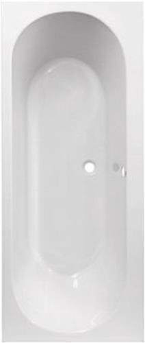 Plieger Wave bad 190x80x50cm acryl met poten wit