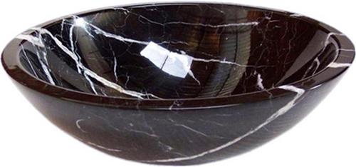 Saniclass Pesca Nero waskom  Ø43x13,5 cm  Marmer zwart