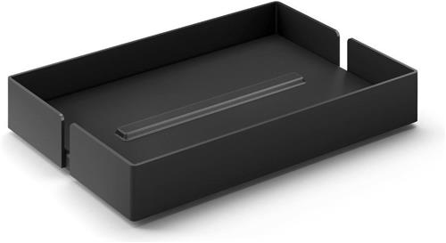 Zack zeepschaal Potes zwart rvs - staand - 40537