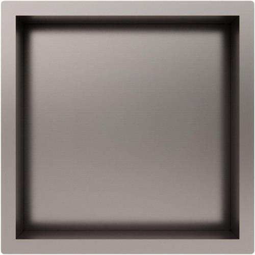 Fortifura Galeria Inbouwnis - 30x30x7cm - Geborsteld RVS PVD (RVS)