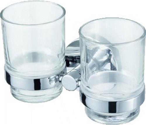 Haceka Pro2000 Dubbele glashouder chroom