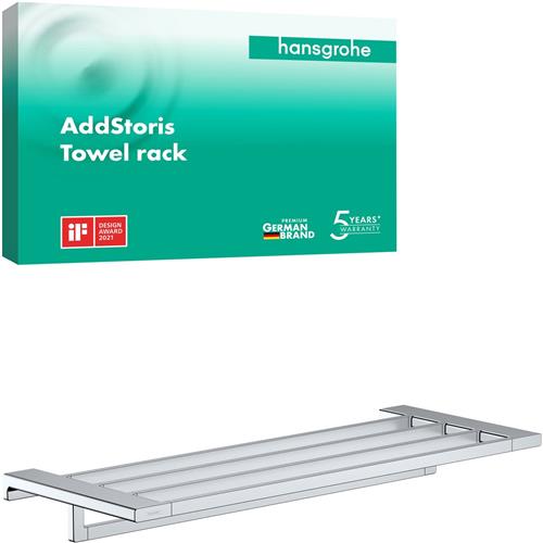 hansgrohe AddStoris handdoekrek met handdoekhouder chroom