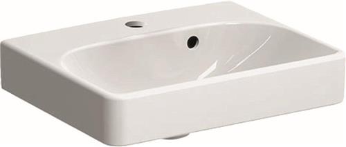 Geberit Smyle Square fontein met kraangat met overloop 45x36x16cm wit 500222011