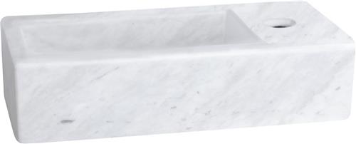Differnz Helios Fontein  Wasbak Marmer  Toilet Fontein - 37.5 x 18.5 x 9.5 cm