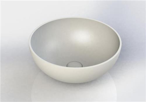 Royal plaza Lement Waskom rond 40x15,5cm mat wit