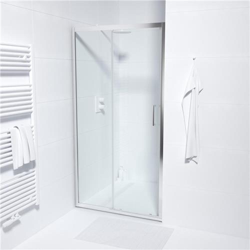 Saniclass ID06 Quick Fit douchedeur - Schuifdeur - 100x190cm - Mat chroom