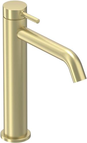 IVY Bond eenhendel wastafelmengkraan M model voorzien van coldstart, geborsteld mat goud PVD