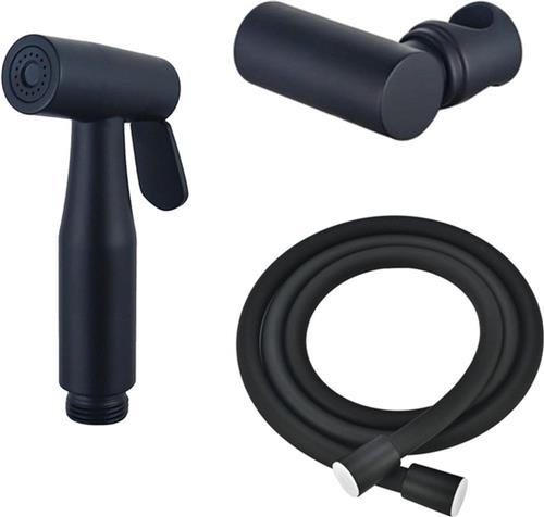 Fortifura Calvi Bidetset - handdouche - slang 150cm - houder - mat zwart