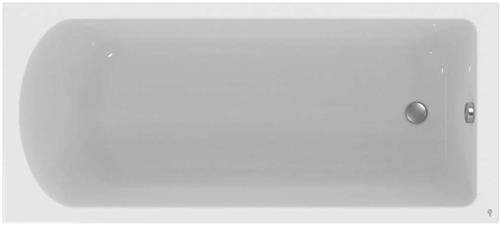 Ideal Standard Hotline new Ligbad 170x75x46.5cm 52cm met gat rechthoek met overloop Kunststof Wit