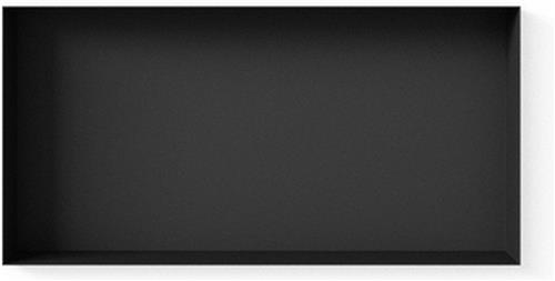 Looox Colour BoX inbouwnis - 60x30x10cm - RVS Zwart mat