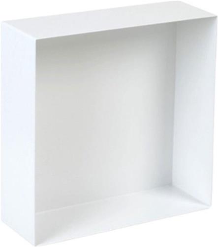 Plieger Inbox - Inbouwnis - Opbouwnis - RVS - 30 x 30 x 10 cm - Wit