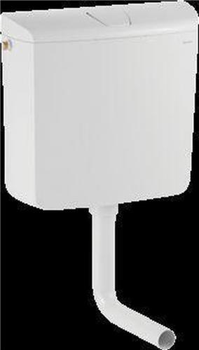Geberit laaghangend reservoir met spoel/stop bediening alpien wit