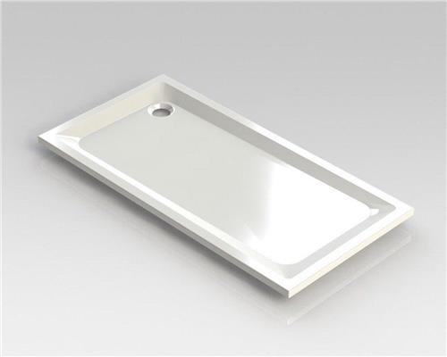 Nemo Spring Horus douchebak acryl 160x80x4.5cm afvoer D90 wit zonder potenstel dikte 4 mm